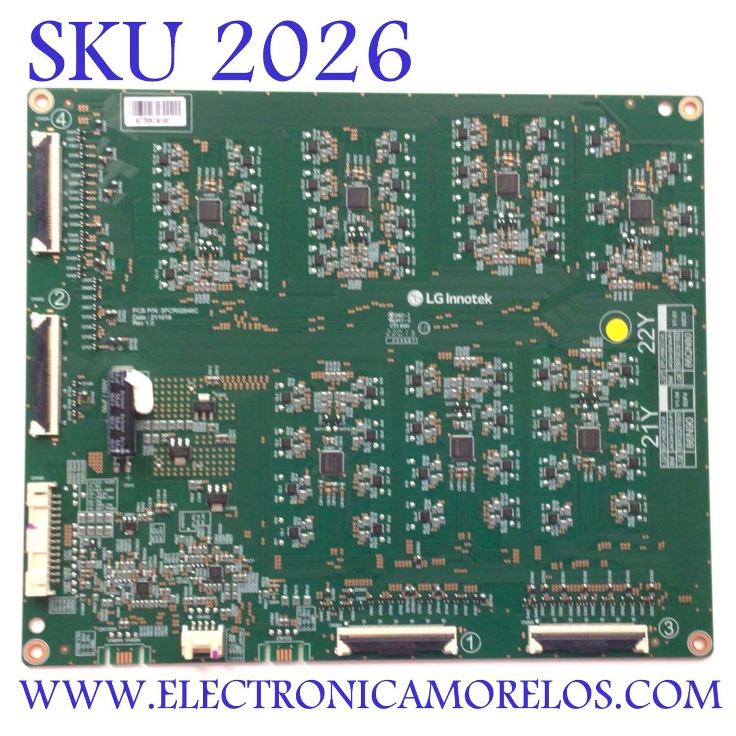 LED DRIVER PARA TV LG NANOCELL / NUMERO DE PARTE EBR32281502 / EPLH08CC1A / JAC04-0274A-P1 / 3PCR02846C / 86QN80 / PANEL NC860DQD-AALH1 / MODELO 86QNED80UQA / 86QNED80UQA.BUSYLKR